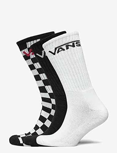 Vans Mens Checkerboard Socks, preto/carvão, tamanho único