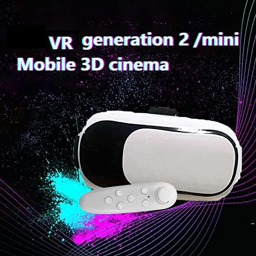 GSPMOLY 2023 VR 3D Óculos com conjunto de alça de jogo, REALIDADE VIRTUAL DE CACA 3D Presents, Bluetooth de tela
