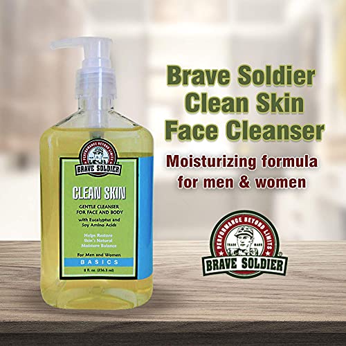 Brave Soldier Limpo Clea Face Face Cleanser Para homens e mulheres Hidratante Lavagem de rosto para pele