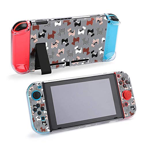 Caso para Nintendo Switch, Sweet Scotties cinza cinco peças definidas para capa protetora Caso Game Console