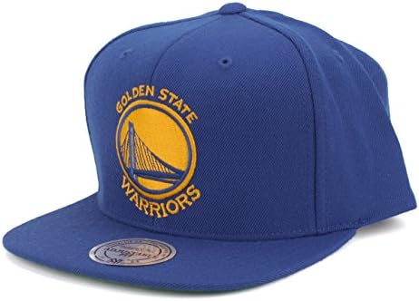 Mitchell & Ness Men's Golden State Warriors Snapback One Size Blue