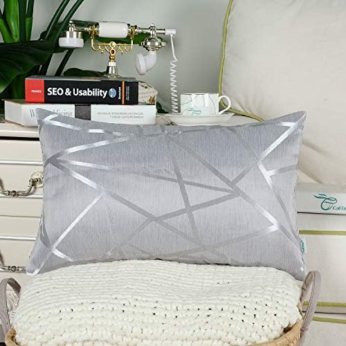 Pacote de calitime de 2 capas de travesseiro Casos para sofá de sofá decoração de casa moderna brilhante e monóto