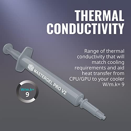 Cooler Master Mastergel Pro V2 Composto térmico de alto desempenho com alta condutividade de CPU/GPU