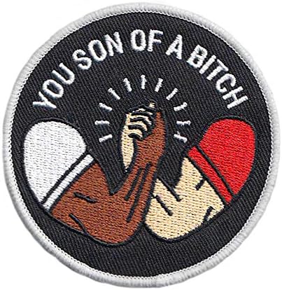Predator You, filho de um ferro de bitch em patch bordado, filme engraçado Sew On Decorative Applique emblema de