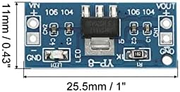 Meccanixity DC-DC Buck Converter Regulador de tensão AMS1117 3-12V a 1,5V 0,8A azul para transformadores