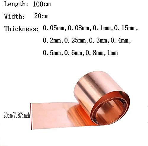 Folha de latão de Huilun 99,99% Folha de metal de cobre puro para artesanato aeroespacial largura de 200 mm
