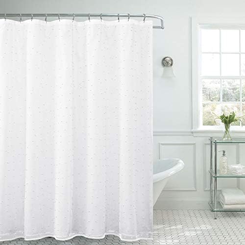 Cortina suculenta suculenta, cortina de chuveiro, 72 polegadas x 72 polegadas, branco