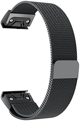 XJIM 26 22 20mm Easy Fit Fit Milanese Watchband Band de liberação rápida Banda para Garmin Fenix ​​7 7x 7s 5x