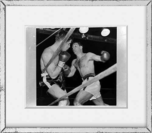 Fotografias infinitas Foto: Cinco mil por cento melhor, Roland Madarza, Rocky Marciano, Boxing, NY, 1953