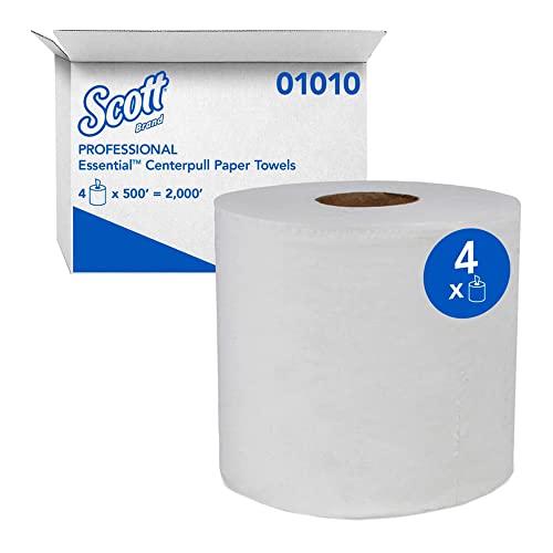 Kimberly-Clark 01010 Toalhas White Scott-Pull, fibra reciclada, 8,0 W x 15 L