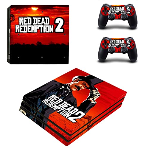 Game Gred Deadf e Redemption PS4 ou PS5 Skin Skinper para PlayStation 4 ou 5 Console e 2 Controllers