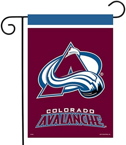 Bandeira do jardim do Colorado Avalanche licenciado 12,5 x 18