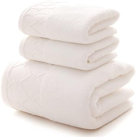 Miaohy Tootes 3pcs Conjunto 1pcs Toalha de banho grande para adultos /2pcs Towel