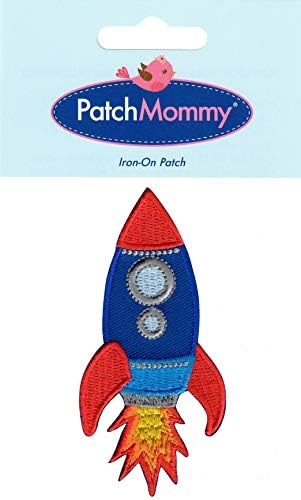 Patchmommy Rocket Patch, Ferro On/Sew On - Apliques for Kids Kids