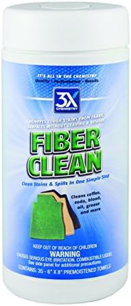 3x: química 46803 Toalha de observação limpa de fibra - banheira de 35 contagens