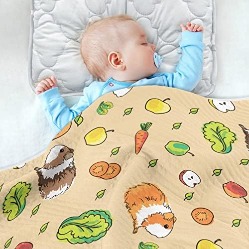 Cobertor de maçaneta manta de algodão de vegetais de porquinho para bebês, recebendo cobertor, cobertor