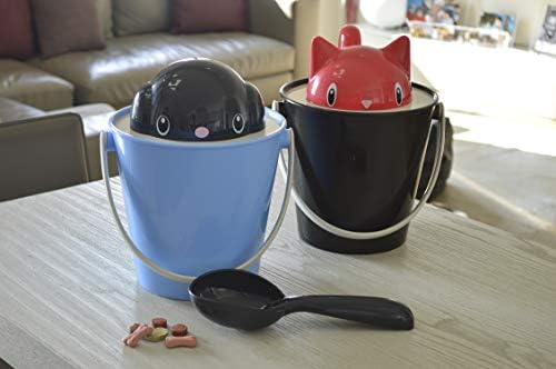 United Pets Crick - recipiente de comida de gato com colher, feita na Itália, designer: Stefano