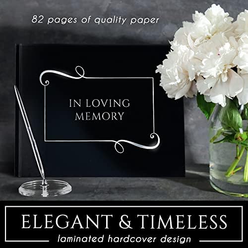 In Loving Memory Funeral Guest Book, Funeral Guestbook With Pen, Memorial Service Guest Book, Livro de Convidados