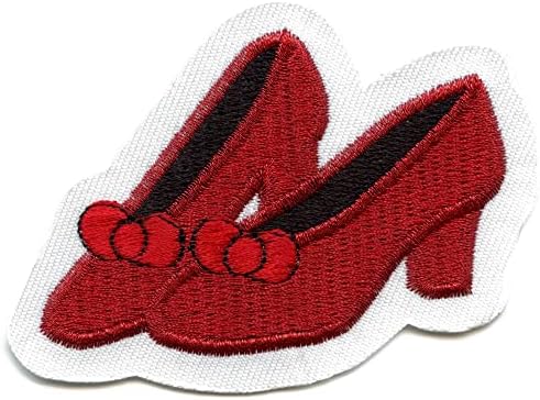 Ruby Red Slippers Patch Classic Wizard Movie Bordeded Iron On