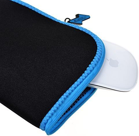BCP Black Color Neoprene Multifuncional Mouse Bag Pad com Carabiner