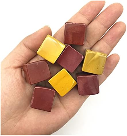 ErtiUjg husong306 50g tipos naturais de cristal rosa cubo de cubo polido cúcula polida curando