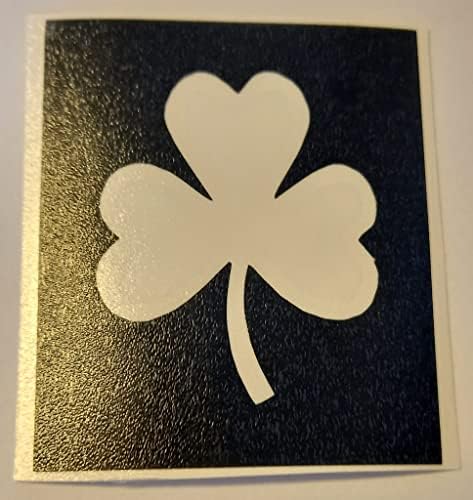 10 x estênceis de shamrock para gravar no Glass Irlanda Irish Hobby Gift Presente Artesanato
