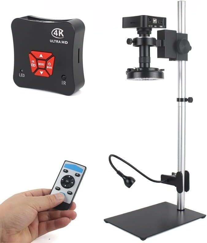 Kit de acessórios para microscópio para adultos 38MP 4K 1080P HDMI USB Industrial Video Microscope