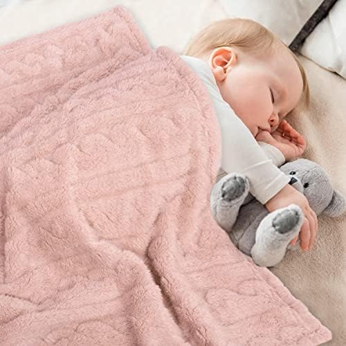 Cobertor de bebê Homritar para meninas Costas de lã 3d lã Fluffy Fuzzy Blain for Baby