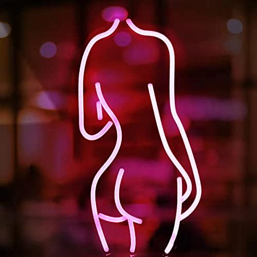 Lady Back Neon Sign Luzes Arte Luzes decorativas do quarto de festa do quarto de festas Garagem Man Cave