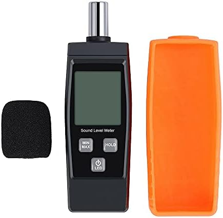 KXDFDC Nível de som indicador Decibel Medidor de medidores Instrumentos Mini Mini Medidor de ruído Testador