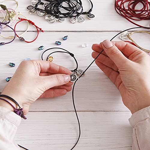 Corda elástica preta para pulseiras de 1 mm de fio elástico para jóias fazendo 100 metros