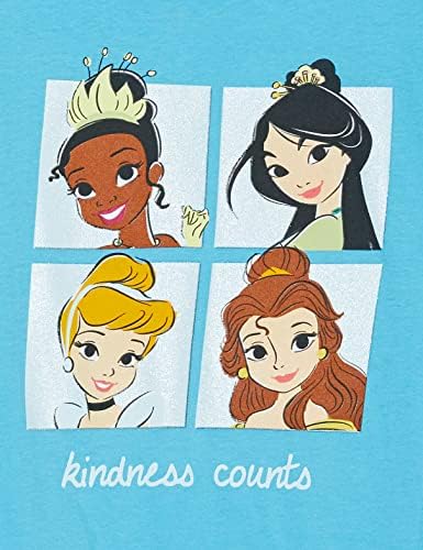 Disney Princess Girls T-Shirt-Cinderela, Belle, Tiana