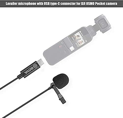 Microfone Lavalier Digital Boya para DJI Osmo ™ Pocket