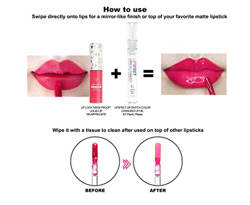 LA7 Lipspect interruptor de lábios Alteração do óleo labial, hidratante Alteração de cor Lipstick Lipstick Oil