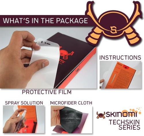 Protetor de pele de corpo inteiro Skinomi compatível com Motorola Moto X Techskin Cobertura completa Film HD Clear HD