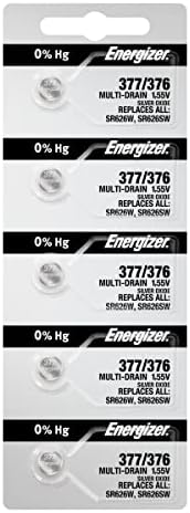 4 Energizer 377 376 Baterias de relógio de óxido de prata SR626SW SR626W