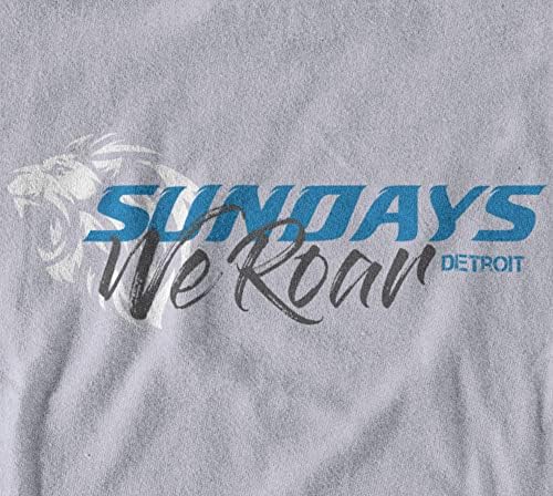 Fãs de Football de Detroit City, de Detroit City - domingos, rugindo - camiseta clássica de adultos unissex de