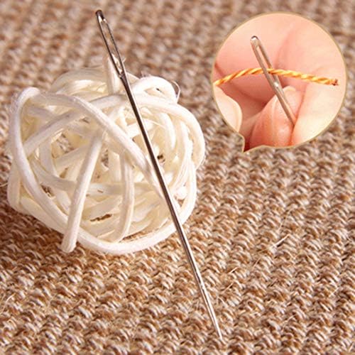 A agulhas de costura à mão de olho grande 2,3 polegadas 5 pcs e agulhas de costura grandes 2