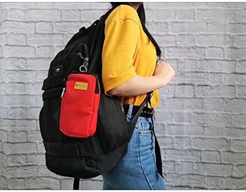 Bolsa de telefone esportivo para homens, Tainada Universal Two zippered Pouch Carry Bag para iPhone 12