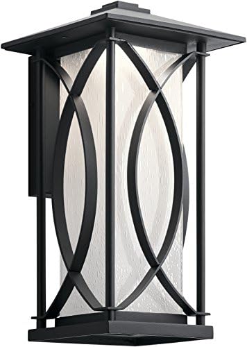 Kichler 49975bktled Transitional One Light Outdoor Wall Mount da Ashbern Collection in Black Finish
