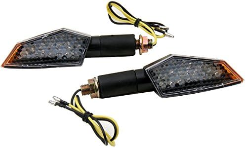 Motortogo Black Long Stem LED Motorcycle Signals Lights Indicadores Blinkers compatíveis para 2006 Suzuki RMZ250
