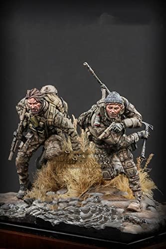 Goodmoel 1/24 Kit de modelo de resina de comando afegão dos EUA / soldado não montado e sem pintura