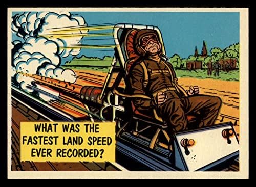 1957 TOPPS 48 Velocidade da terra mais rápida já gravada NM