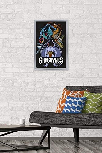 Trends International Disney Gargoyles - Grupo Wall Poster, 22.375 x 34, versão emoldurada preta