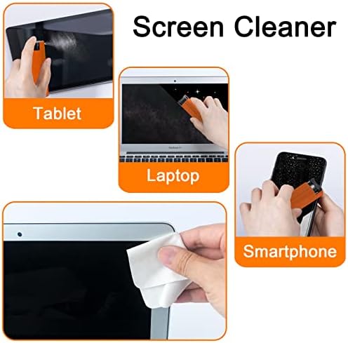 2 Pacote de tela sensível ao toque Mist Spray Spray Cleaner para telefone, iPad, iPhone, MacBook, TV, laptop, tablet,