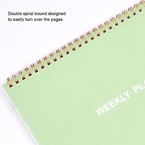 Semanalmente para fazer a lista do bloco de notas, Spiral Weekly Planner com Lista de verificação,