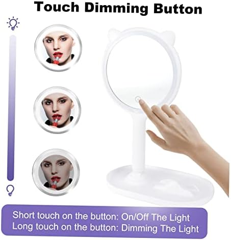 Fomiyes 1pc Mirror LED LED LED Mirror LED Mirror para maquiagem espelho portátil LED maquiagem espelho compacto
