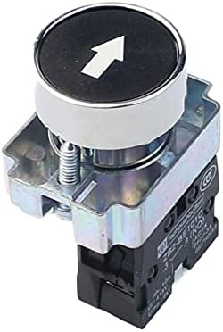 TPUOTI 22mm Botão de parada com o símbolo de seta XB2 Botão de interruptor de toque plano, interruptor