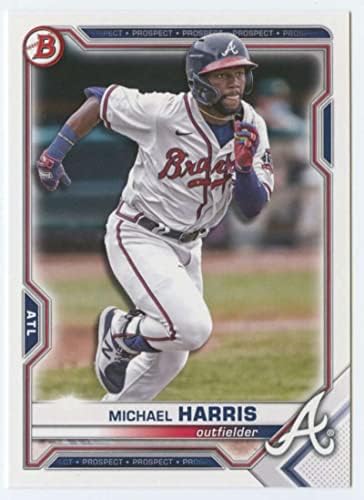 2021 Bowman Draft BD-86 Michael Harris RC Rookie Atlanta Braves MLB Baseball Trading Card