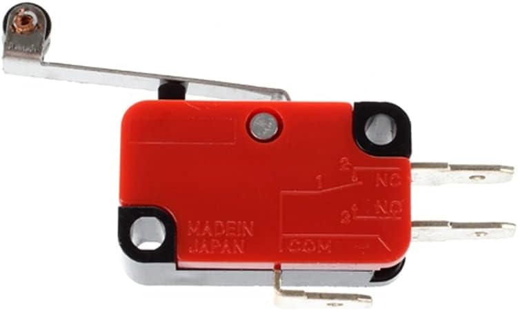 2x pequeno interruptor limite de limite Hinroller alavanca ARM SPDT Snap Action Lot - vermelho